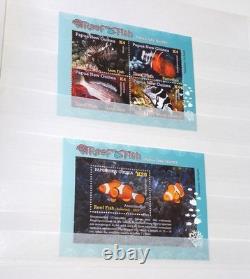 PAPUA NEW GUINEA MNH stamp collection mainly reptiles, butterflies, shells, etc
