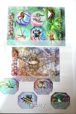 PAPUA NEW GUINEA MNH stamp collection mainly reptiles, butterflies, shells, etc