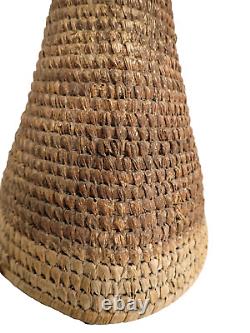 PNG Woven Ceremonial Hat Eastern Highlands Tribal art woven Cane