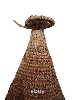 PNG Woven Ceremonial Hat Eastern Highlands Tribal art woven Cane