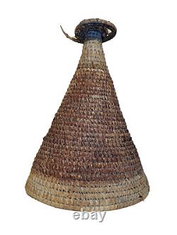 PNG Woven Ceremonial Hat Eastern Highlands Tribal art woven Cane