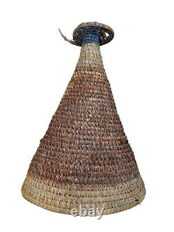 PNG Woven Ceremonial Hat Eastern Highlands Tribal art woven Cane