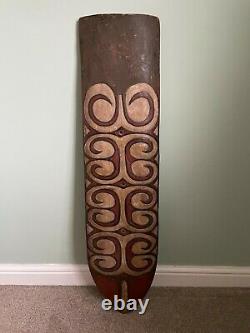 Papau New Guinea Asmat Tribal Art, Hardwood Ceremonial Shield