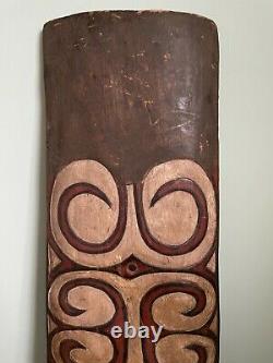 Papau New Guinea Asmat Tribal Art, Hardwood Ceremonial Shield