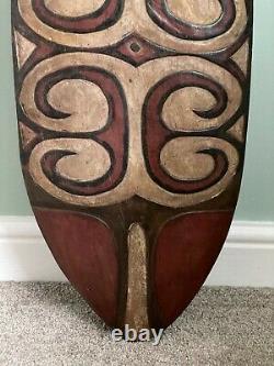 Papau New Guinea Asmat Tribal Art, Hardwood Ceremonial Shield