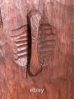 Papau New Guinea Asmat Tribal Art, Hardwood Ceremonial Shield