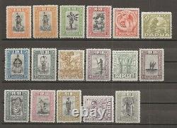 Papua 1932/40 Sg 130/145 Mint