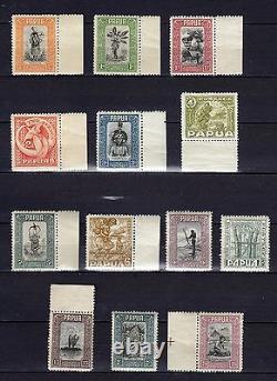 Papua 1932 Sg# 130-142 Mnh Mostly Margins Very Fine