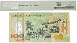 Papua New Guinea 100 Kina 2008 Pick# 37a 35th Anniversary of Bank PMG 68 EPQ