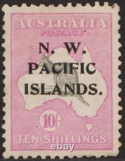 Papua New Guinea 1918 N. W. Pacific SG #117, 10s Kangaroo MVLH, Cat. £170