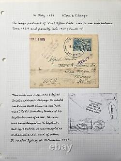 Papua New Guinea 1931 Cover to USA Unclaimed & Returned + PO Kieta & Multi Cds