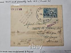 Papua New Guinea 1931 Cover to USA Unclaimed & Returned + PO Kieta & Multi Cds