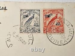 Papua New Guinea 1938 FFC Carpenter 1st Official Flight Cover t Australia Signed