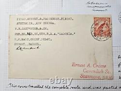 Papua New Guinea 1938 FFC Carpenter 1st Test Flght Cover Signed &M. Aerodrome Cds