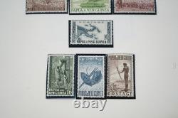Papua & New Guinea 1952-1981 Collection Of 300+ Mint Stamps On Minkus Pages