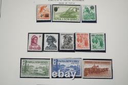 Papua & New Guinea 1952-1981 Collection Of 300+ Mint Stamps On Minkus Pages
