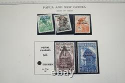 Papua & New Guinea 1952-1981 Collection Of 300+ Mint Stamps On Minkus Pages