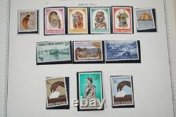Papua & New Guinea 1952-1981 Collection Of 300+ Mint Stamps On Minkus Pages