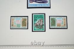 Papua & New Guinea 1952-1981 Collection Of 300+ Mint Stamps On Minkus Pages