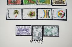 Papua & New Guinea 1952-1981 Collection Of 300+ Mint Stamps On Minkus Pages