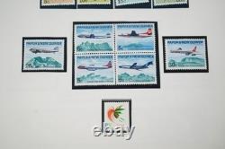Papua & New Guinea 1952-1981 Collection Of 300+ Mint Stamps On Minkus Pages