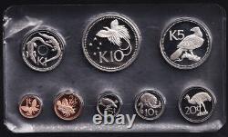Papua New Guinea 1975 Proof 8 Coin Set