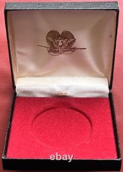 Papua New Guinea 1975 Silver Proof 10 Kina Coin Bird of Paradise COA Cased
