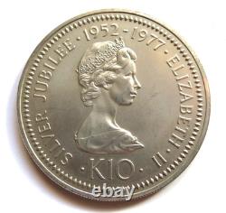 Papua New Guinea. 1977 10 Kina. Matte UNC. Rare Matte Finish. C/Nickel