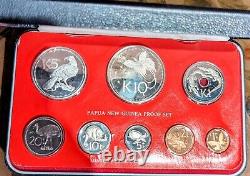 Papua New Guinea 1978 Silver Proof Set BU with COA and original box