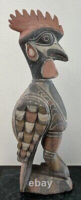 Papua New Guinea 27 Sepik River Yamuk Wood Carved Bird Statue Oceania Art