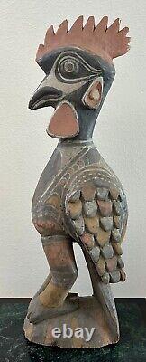 Papua New Guinea 27 Sepik River Yamuk Wood Carved Bird Statue Oceania Art