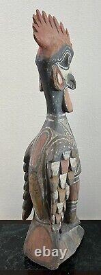 Papua New Guinea 27 Sepik River Yamuk Wood Carved Bird Statue Oceania Art