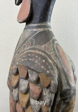 Papua New Guinea 27 Sepik River Yamuk Wood Carved Bird Statue Oceania Art