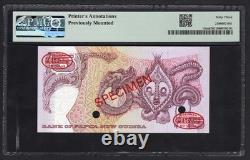 Papua New Guinea 5 Kina ND(1993-95) P14bs Specimen N. 001UNC Grade 63
