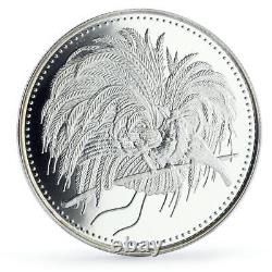 Papua New Guinea 5 kina Coinage 100 Years Paradise Bird proof silver coin 1994