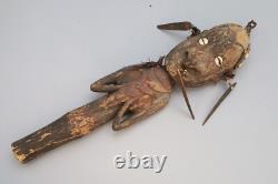 Papua New Guinea, Antique Early 20th Century Tribal Chief Cane Idol Of Ancestor