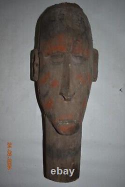 Papua New Guinea Asmat Substitute Head, Hdwd, Huge 18 Prov