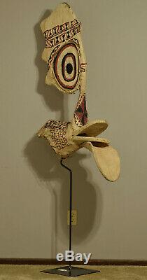 Papua New Guinea Baining Fire Dance Bark Cloth Male Animal Spirtual Baining Mask