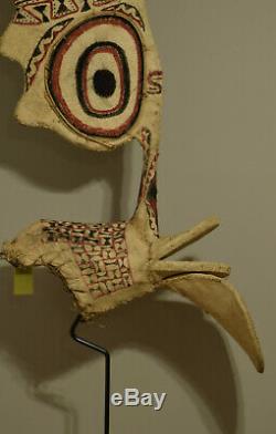 Papua New Guinea Baining Fire Dance Bark Cloth Male Animal Spirtual Baining Mask