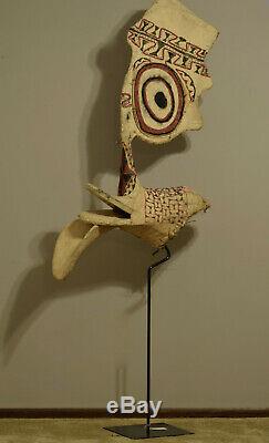 Papua New Guinea Baining Fire Dance Bark Cloth Male Animal Spirtual Baining Mask