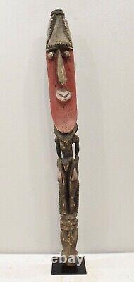 Papua New Guinea Balsa Wood Face Yina Statue