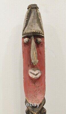 Papua New Guinea Balsa Wood Face Yina Statue