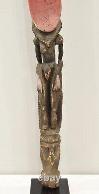 Papua New Guinea Balsa Wood Face Yina Statue