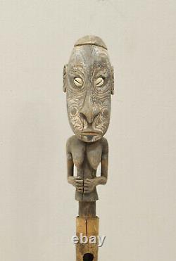 Papua New Guinea Bamboo Wood Head Flute Stopper