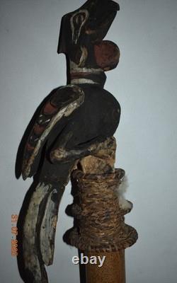 Papua New Guinea Bird Flute On Custom Stand, 21, 1900s