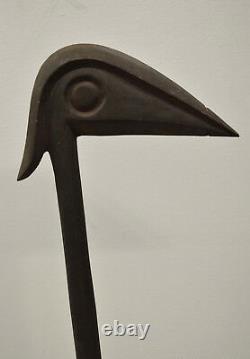 Papua New Guinea Bird Head Carved Fighting War Club