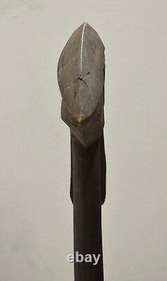 Papua New Guinea Bird Head Carved Fighting War Club