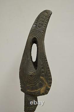 Papua New Guinea Bird Head Drum Beater April River Carved Cassowary