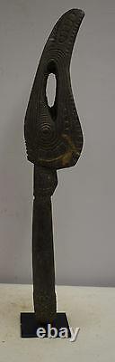 Papua New Guinea Bird Head Drum Beater April River Carved Cassowary