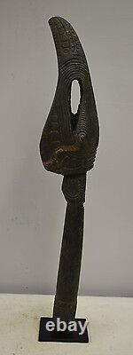 Papua New Guinea Bird Head Drum Beater April River Carved Cassowary